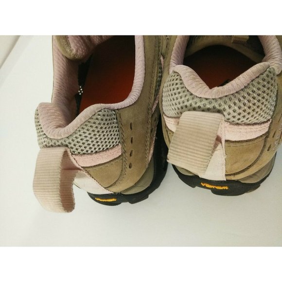 Women's Merrell Hiking Shoe Size 9 Tan and Pink - Picture 11 of 12